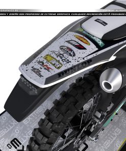 Alternative view of Adhesivos Moto Husqvarna | Big Husky negro blanco