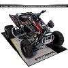 Adhesivos Quad Honda TRX 450 Line Negro-Gris