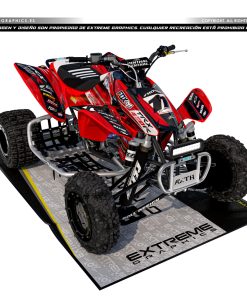 Adhesivos Quad Honda TRX 450 Line rojo