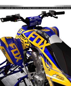 Alternative view of Adhesivos Quad Yamaha Raptor 700 Fox Amarillo