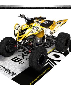 Adhesivos Quad Yamaha Raptor 700 Fox y Blanco