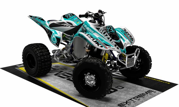 Adhesivos Quad Suzuki LTZ 400 PETRONAS BLANCO –