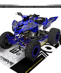 Adhesivos Quad Yamaha Raptor 700 Fox Gris