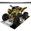 Adhesivos Quad Yamaha Raptor 700 Payaso Amarillo