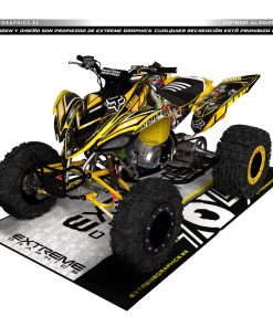 Adhesivos Quad Yamaha Raptor 700 Payaso Amarillo