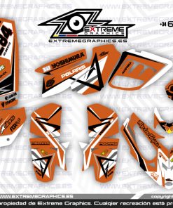 Adhesivos Quad Predator 500 Line Naranja