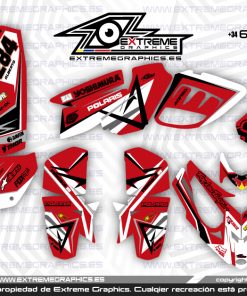 Adhesivos Quad Predator 500 Line Rojo