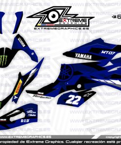 Adhesivos Moto Yamaha MT/FZ 07 CAMO AZUL