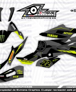 Adhesivos Moto Yamaha MT/FZ 07 CAMO LIMA