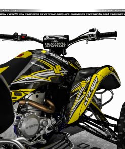 Alternative view of Adhesivos Quad Suzuki LTZ 400 OEM+  -NEGRO Y AMARILLO
