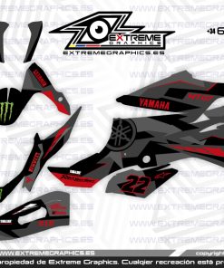 Adhesivos Moto Yamaha MT/FZ 07 CAMO ROJO