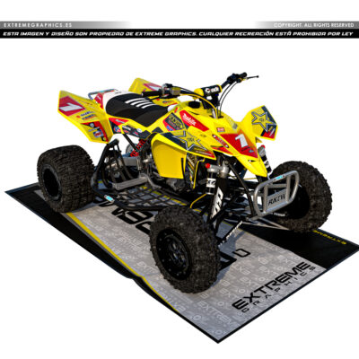 Adhesivos Quad Suzuki LTR 450 Rockstar Amarillo