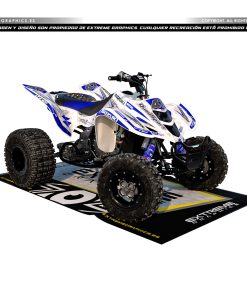 Adhesivos Quad Suzuki LTZ 400 OEM+ Blanco y Azul