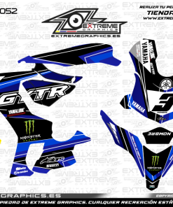 Adhesivos Moto Yamaha R1 Line Azul Blanco