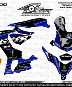 Adhesivos Moto Yamaha R1 Line Azul Gris