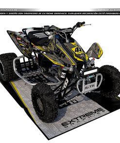Adhesivos Quad Honda TRX 450 Broke Gris