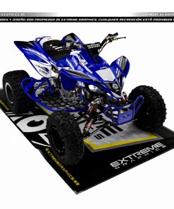Adhesivos Quad Yamaha YFZ 450 50 Aniversario Azul Negro