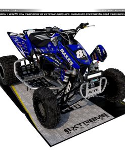 Adhesivos Quad Honda TRX 450 Race Azul
