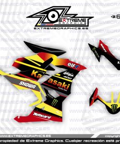 Adhesivos Moto Kawasaki Ninja 400 Negro Vermell