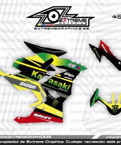 Adhesivos Moto Kawasaki Ninja 400 Verde Amarillo