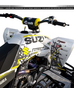 Alternative view of Adhesivos Quad Suzuki LTR 450 Broke Blanco