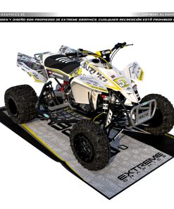 Adhesivos Quad Suzuki LTR 450 Broke Blanco