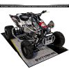 Adhesivos Quad Honda TRX 450 Metal Mulisha Blanco Negro