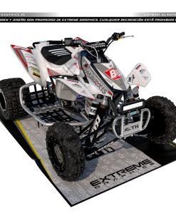 Adhesivos Quad Honda TRX 450 Hetrick Phoenix Gris