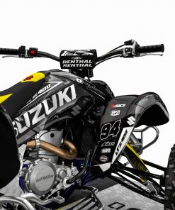 Alternative view of Adhesivos Quad Suzuki LTZ 400 Dark Blanco