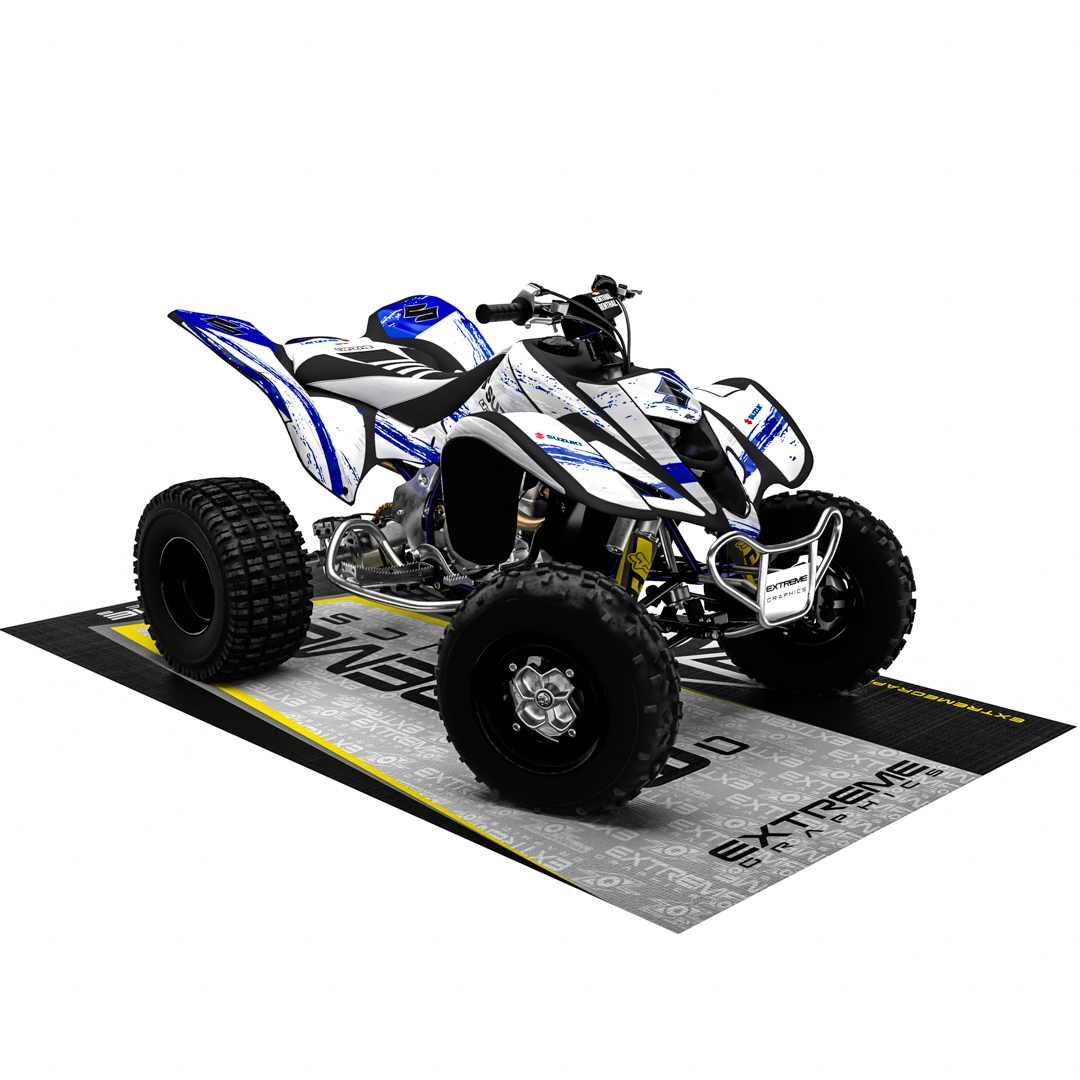 KIT ADHESIVOS BLACKBIRD DREAM 2 SUZUKI LTZ 400 03-10 AZUL-BLANCO