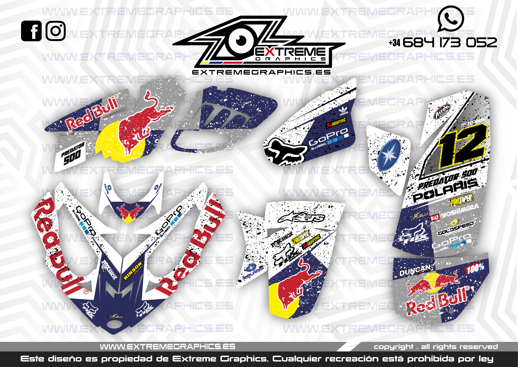 Quad Predator 500 Redbull Factory – extremegraphics.es