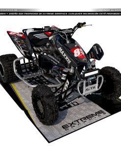Adhesivos Quad Honda TRX 450 Race Gris