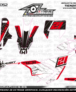 Adhesivos Moto Husqvarna 701 Broke Negro Rojo