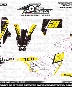 Adhesivos Moto Husqvarna 701 Broke Negro Amarillo