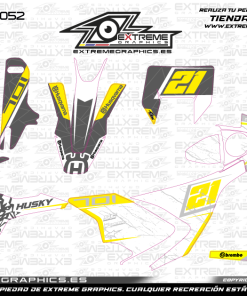Adhesivos Moto Husqvarna 701 Broke Gris Amarillo