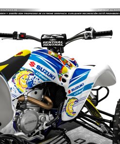 Alternative view of Adhesivos Quad Suzuki LTZ 400 Rossi Blanco