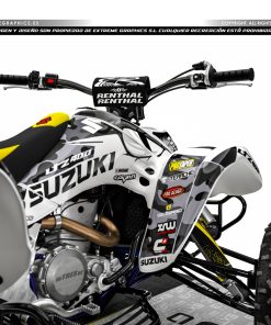 Alternative view of Adhesivos Quad Suzuki LTZ 400 Diablo Blanco