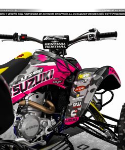 Alternative view of Adhesivos Quad Suzuki LTZ 400 Diablo Rosa