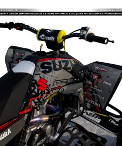 Alternative view of Adhesivos Quad Suzuki LTR 450 Broke Gris