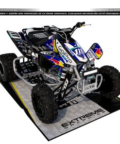 Adhesivos Quad Honda TRX 450 Gopro Negro