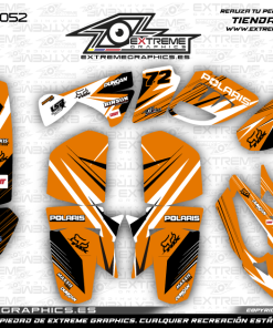Adhesivos Quad Predator 500 Broke Naranja