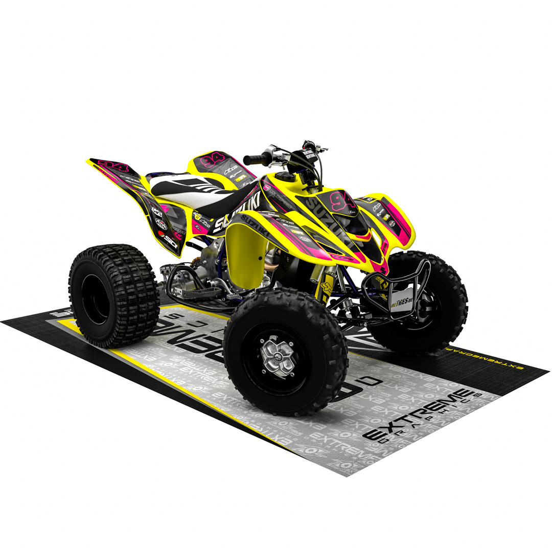 Adhesivos Quad Suzuki LTZ 400 Dark Rosa –