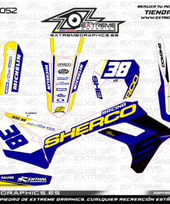 Adhesivos Moto SHERCO Bicolor Amarillo