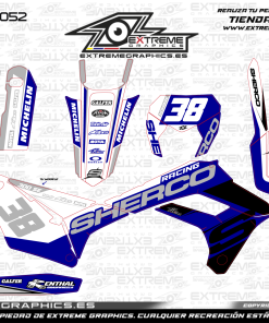 Adhesivos Moto SHERCO Bicolor Gris