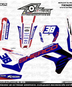 Adhesivos Moto SHERCO Bicolor Rojo