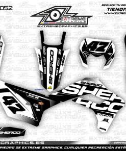 Adhesivos Moto SHERCO DARK Blanco