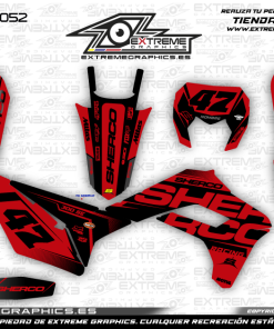 Adhesivos Moto SHERCO DARK Rojo