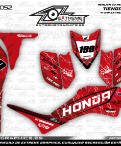 Adhesivos Quad Honda TRX 400 Broke Rojo