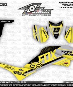 Adhesivos Quad Honda TRX 400 Fox Amarillo