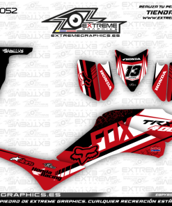 Adhesivos Quad Honda TRX 400 Fox Rojo